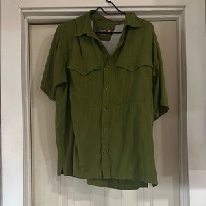 Cloudveil olive green fishing shirt